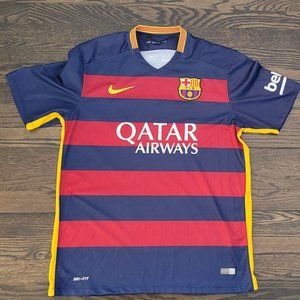 2015/16 FC Barcelona Home Jersey - Men's Large - Excellent Condition